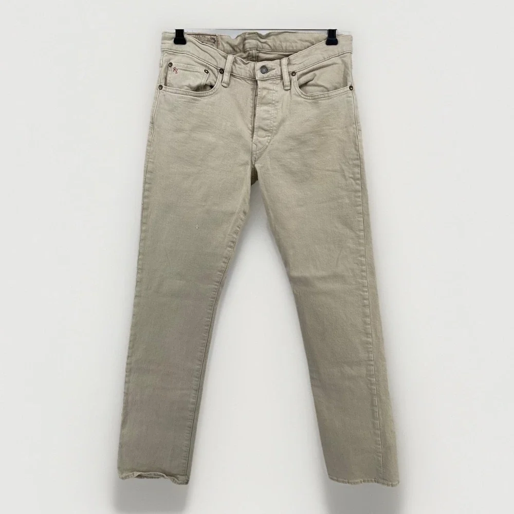 Polo Ralph Lauren Jeans 32x32 Beige Slim‎ Straight RL Dungarees Men